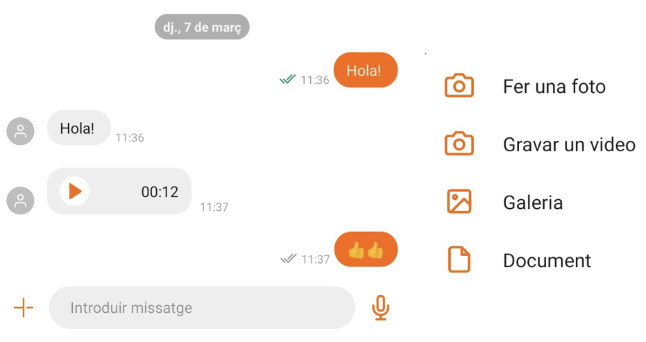 Captura de pantalla de Xat